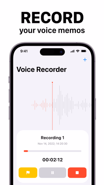 Voice Recorder & Memos Screenshot 1 - AppWisp.com Voice Recorder & Memos Screenshot 1 - AppWisp.com