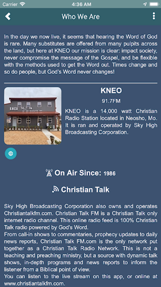 KNEO 91.7fm Screenshot 4 - AppWisp.com KNEO 91.7fm Screenshot 4 - AppWisp.com