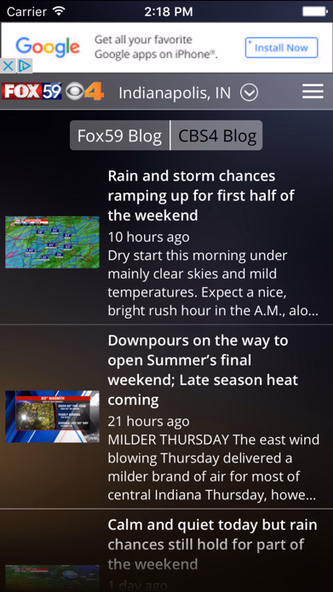 Indy Weather Authority Screenshot 4 - AppWisp.com Indy Weather Authority Screenshot 4 - AppWisp.com