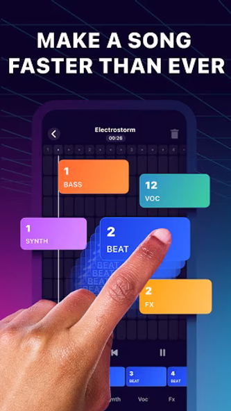 Beat Jam - Music Maker Pad Screenshot 1 - AppWisp.com Beat Jam - Music Maker Pad Screenshot 1 - AppWisp.com