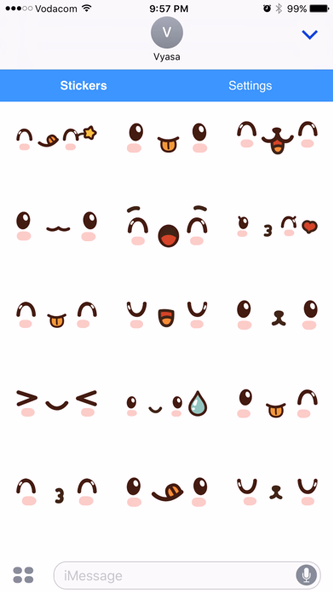 Kawaii Emoji - Cute Emoticon Stickers for Texting Screenshot 2 - AppWisp.com Kawaii Emoji - Cute Emoticon Stickers for Texting Screenshot 2 - AppWisp.com
