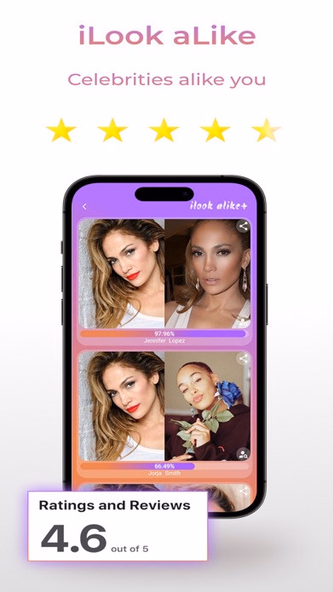 Celebrity Look aLike Celebs AI Screenshot 2 - AppWisp.com Celebrity Look aLike Celebs AI Screenshot 2 - AppWisp.com