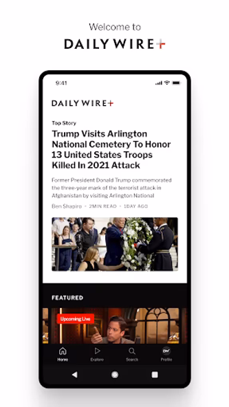 DailyWire+ Screenshot 1 - AppWisp.com DailyWire+ Screenshot 1 - AppWisp.com