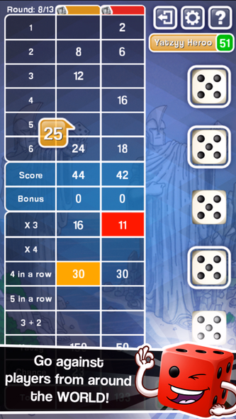Yatzy Ultimate Lite Screenshot 1 - AppWisp.com Yatzy Ultimate Lite Screenshot 1 - AppWisp.com