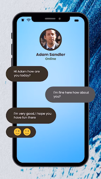 Adam Sandler Fake Video Call Screenshot 1 - AppWisp.com Adam Sandler Fake Video Call Screenshot 1 - AppWisp.com