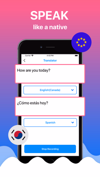 Translator App: All Language Screenshot 2 - AppWisp.com Translator App: All Language Screenshot 2 - AppWisp.com