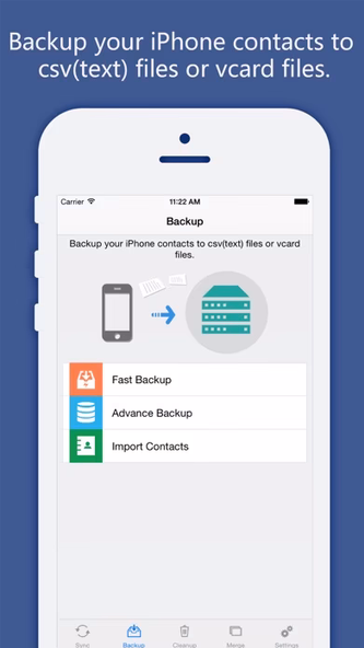 Contacts Sync, Backup & Clean Screenshot 2 - AppWisp.com Contacts Sync, Backup & Clean Screenshot 2 - AppWisp.com