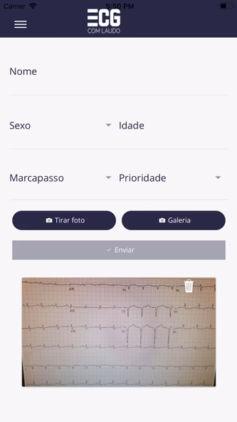 ECG com Laudo Screenshot 3 - AppWisp.com ECG com Laudo Screenshot 3 - AppWisp.com