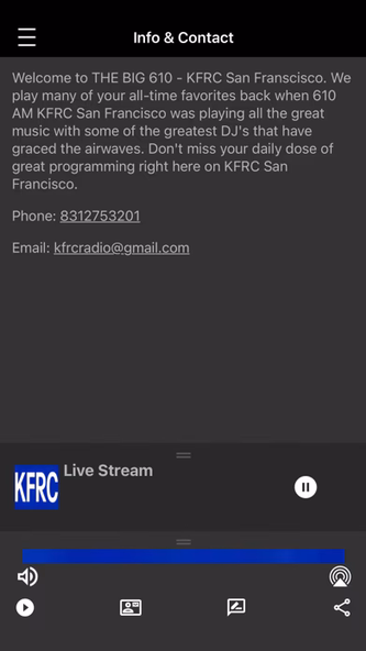 KFRC SAN FRANCISCO Screenshot 3 - AppWisp.com KFRC SAN FRANCISCO Screenshot 3 - AppWisp.com