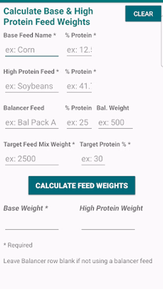 Farm Feed Protein Mix Calc Pro Screenshot 1 - AppWisp.com Farm Feed Protein Mix Calc Pro Screenshot 1 - AppWisp.com