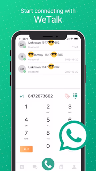 WeTalk - International Calls Screenshot 1 - AppWisp.com WeTalk - International Calls Screenshot 1 - AppWisp.com