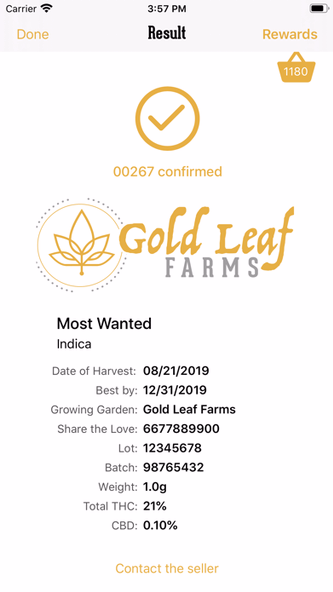 KURZ Gold Leaf Farms Screenshot 4 - AppWisp.com KURZ Gold Leaf Farms Screenshot 4 - AppWisp.com