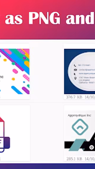 Business Card Maker Screenshot 4 - AppWisp.com Business Card Maker Screenshot 4 - AppWisp.com