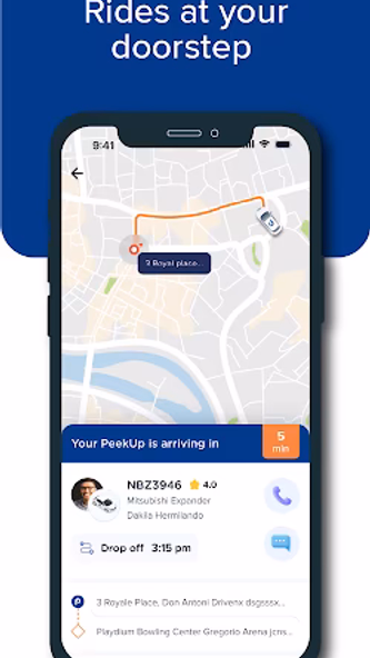 PeekUp: Easy Comfortable Rides Screenshot 1 - AppWisp.com PeekUp: Easy Comfortable Rides Screenshot 1 - AppWisp.com