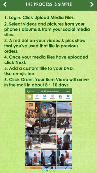 Burn Video -Memories Delivered Screenshot 2 - AppWisp.com Burn Video -Memories Delivered Screenshot 2 - AppWisp.com