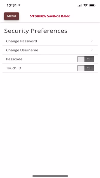 Sturdy Savings Mobile Banking Screenshot 2 - AppWisp.com Sturdy Savings Mobile Banking Screenshot 2 - AppWisp.com