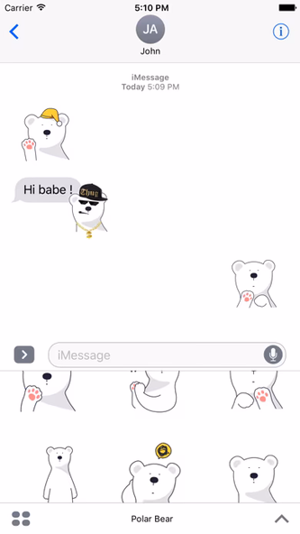 Polar Bear Animated Stickers Screenshot 3 - AppWisp.com Polar Bear Animated Stickers Screenshot 3 - AppWisp.com