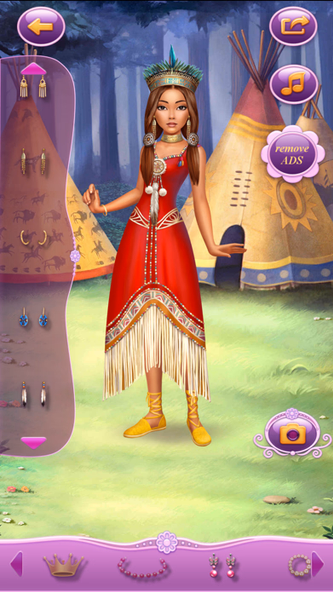 Dress Up Princess Pocahontas Screenshot 1 - AppWisp.com Dress Up Princess Pocahontas Screenshot 1 - AppWisp.com