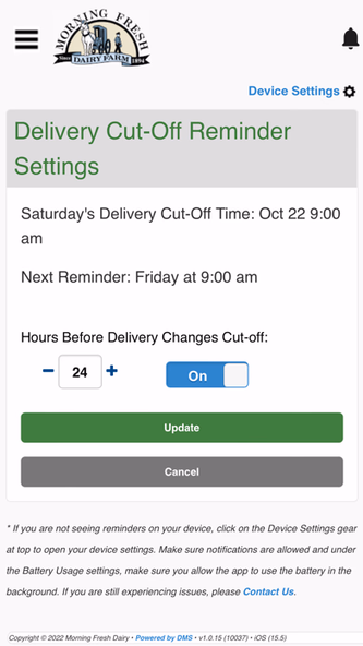 Morning Fresh Dairy Screenshot 3 - AppWisp.com Morning Fresh Dairy Screenshot 3 - AppWisp.com
