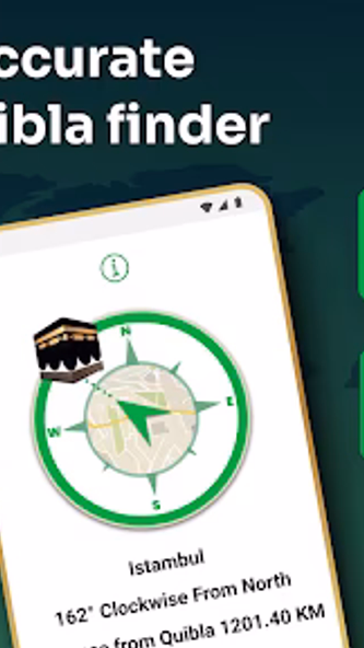 Qibla Finder - Qibla Direction Screenshot 1 - AppWisp.com Qibla Finder - Qibla Direction Screenshot 1 - AppWisp.com