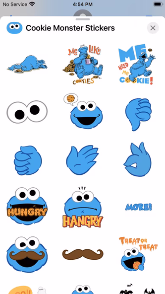 Cookie Monster Stickers Screenshot 3 - AppWisp.com Cookie Monster Stickers Screenshot 3 - AppWisp.com