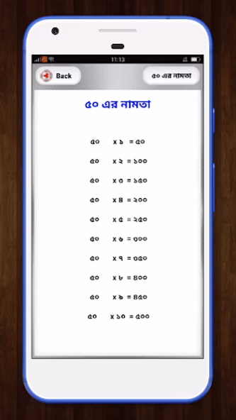 বাংলা নামতা - Math tables Screenshot 3 - AppWisp.com