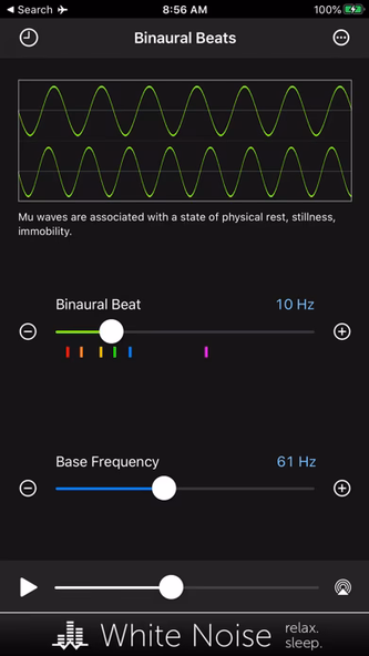 Binaural Beats Generator + Screenshot 2 - AppWisp.com Binaural Beats Generator + Screenshot 2 - AppWisp.com