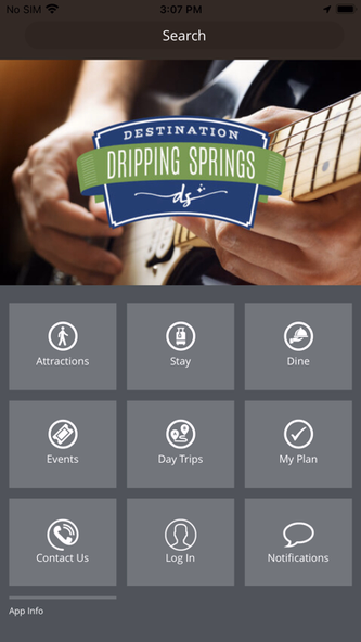 Destination Dripping Springs Screenshot 1 - AppWisp.com Destination Dripping Springs Screenshot 1 - AppWisp.com