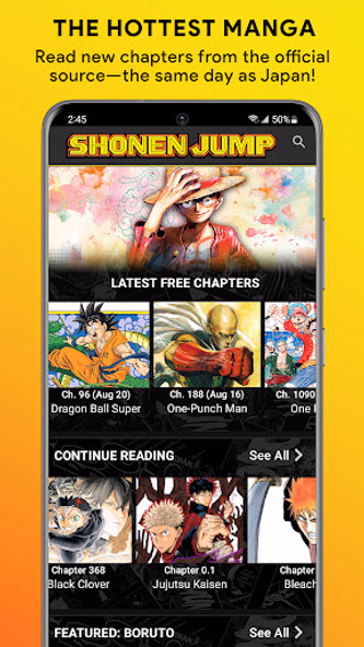 Shonen Jump Manga & Comics Screenshot 1 - AppWisp.com Shonen Jump Manga & Comics Screenshot 1 - AppWisp.com