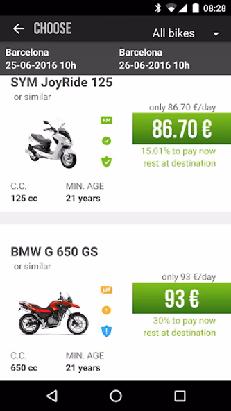 Rental Motor Bike Screenshot 2 - AppWisp.com Rental Motor Bike Screenshot 2 - AppWisp.com