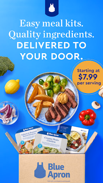 Blue Apron Screenshot 1 - AppWisp.com Blue Apron Screenshot 1 - AppWisp.com