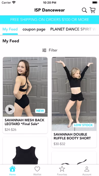 ISP Dancewear Screenshot 2 - AppWisp.com ISP Dancewear Screenshot 2 - AppWisp.com