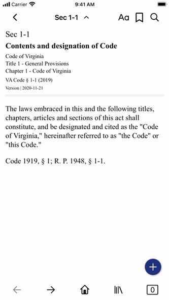 Code Of Virginia by PocketLaw Screenshot 2 - AppWisp.com Code Of Virginia by PocketLaw Screenshot 2 - AppWisp.com