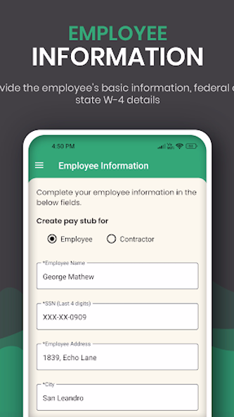 Paycheck & Paystub Generator Screenshot 4 - AppWisp.com Paycheck & Paystub Generator Screenshot 4 - AppWisp.com