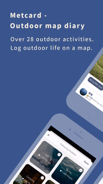 Metcard - Outdoor map diary Screenshot 1 - AppWisp.com Metcard - Outdoor map diary Screenshot 1 - AppWisp.com