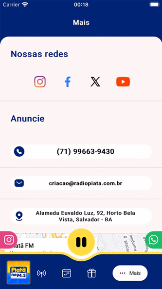 Piatã FM Screenshot 4 - AppWisp.com Piatã FM Screenshot 4 - AppWisp.com