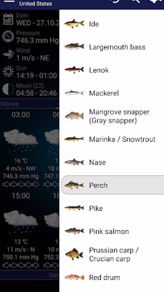 Fishing forecast Screenshot 2 - AppWisp.com Fishing forecast Screenshot 2 - AppWisp.com