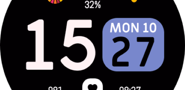 EXD140: Digital Watch Face Header - AppWisp.com