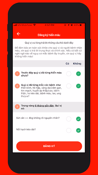 Hiến máu Screenshot 3 - AppWisp.com Hiến máu Screenshot 3 - AppWisp.com