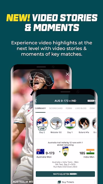 Cricket Australia Live Screenshot 3 - AppWisp.com Cricket Australia Live Screenshot 3 - AppWisp.com