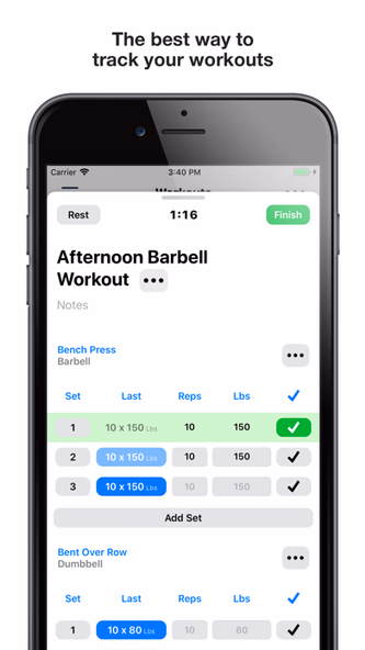 Gym Logger: Track Workouts Screenshot 1 - AppWisp.com Gym Logger: Track Workouts Screenshot 1 - AppWisp.com