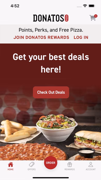 Donatos Pizza Screenshot 1 - AppWisp.com Donatos Pizza Screenshot 1 - AppWisp.com