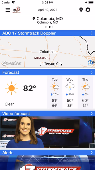 KMIZ Wx Screenshot 1 - AppWisp.com KMIZ Wx Screenshot 1 - AppWisp.com