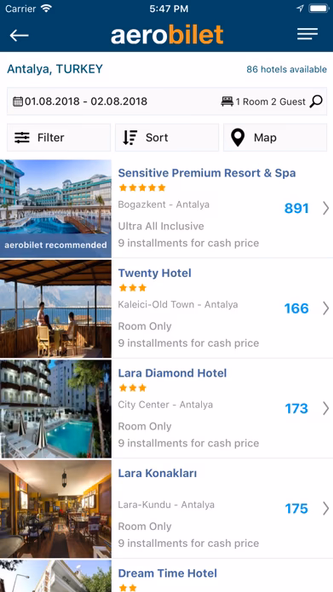 Aerobilet - Flights, Hotels Screenshot 3 - AppWisp.com Aerobilet - Flights, Hotels Screenshot 3 - AppWisp.com
