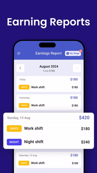 Shift Days: Work Hour Calendar Screenshot 3 - AppWisp.com