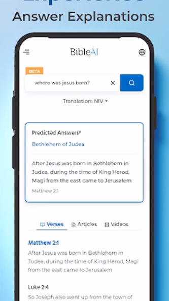 Bible AI: Search Screenshot 2 - AppWisp.com