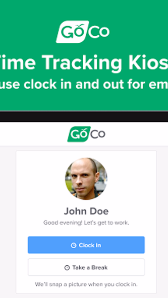 GoCo Time Kiosk Screenshot 1 - AppWisp.com GoCo Time Kiosk Screenshot 1 - AppWisp.com