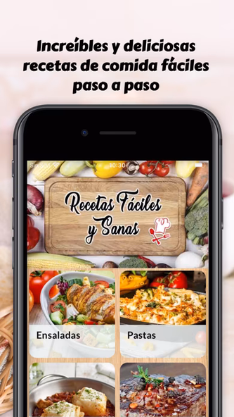 Recetas saludables y fáciles Screenshot 1 - AppWisp.com Recetas saludables y fáciles Screenshot 1 - AppWisp.com