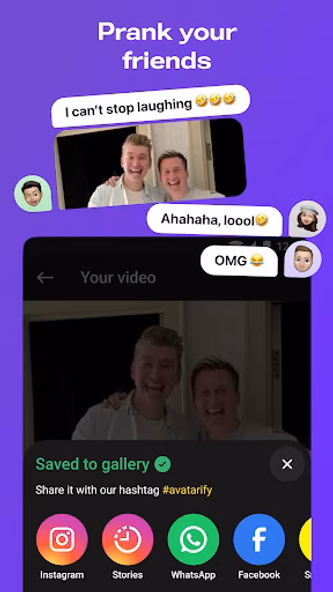 Avatarify: AI Face Animator Screenshot 2 - AppWisp.com Avatarify: AI Face Animator Screenshot 2 - AppWisp.com