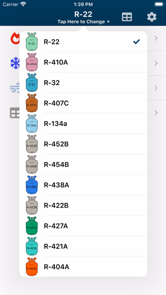 HVACR Check & Charge Screenshot 1 - AppWisp.com HVACR Check & Charge Screenshot 1 - AppWisp.com